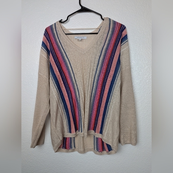 Gerard Deral Striped Linen Sweater - Picture 1 of 4